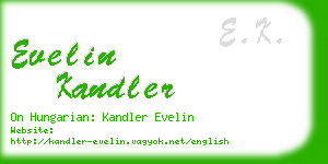 evelin kandler business card